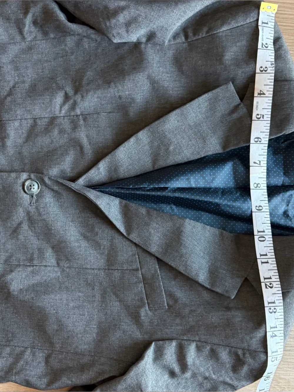 Boys Dark Gray Two-Button Blazer